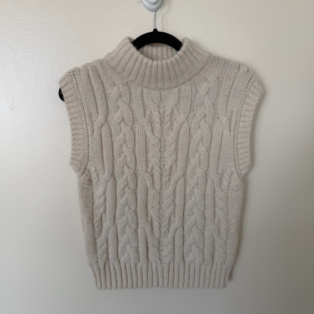 A NEW DAY Cream Cable Knit Sweater Vest